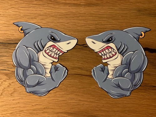 Adesivi shark squalo sticker - adesivi,