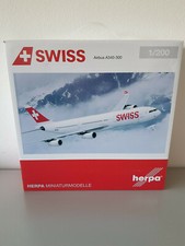 1:200 Herpa Wings 556712 Swiss International Air Lines Airbus A340-300, RARITÀ