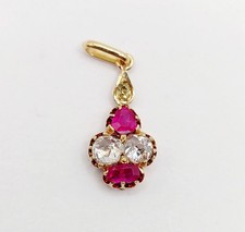 Ciondolo antico oro 14k