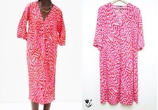 Abito astratto Zara rosa rosso