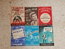 Lotto 6 Spartiti musicali vintage Edizioni Italcarisch Music Union Fast Ricordi 