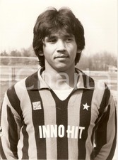 1980 circa INTER Calcio BUGRE Attaccante Ritratto Sponsor INNO HIT *Fotografia