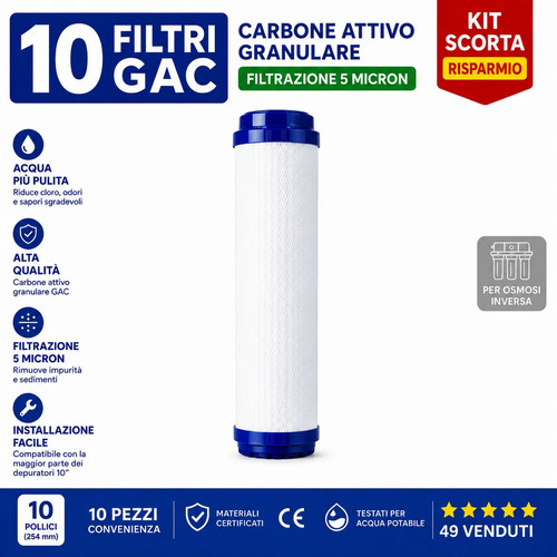 Kit filtri gac carbone - filtri,
