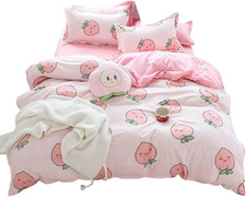 Kawaii Cartoon Peach Pink Set