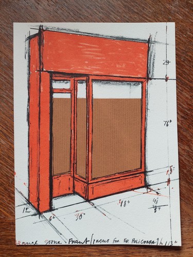 Christo litografia originale - litografia,