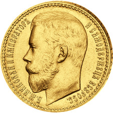 Moneta oro 15 rubli d'oro