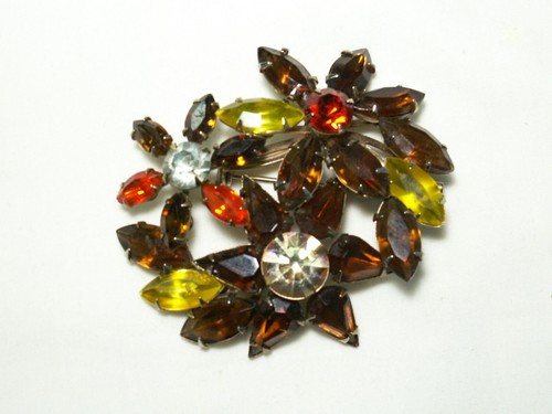 Vintage color oro strass - vintage,