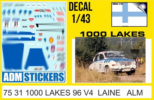 Decal 43 rally 1000 - 31, 1/43