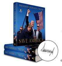 Libro firmato a mano dal Presidente Trump - Save America