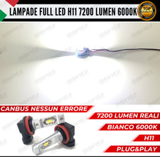  COPPIA LAMPADE LED H11 PEUGEOT 307 RESTYLING FENDINEBBIA 7200LUMEN CANBUS 6000K