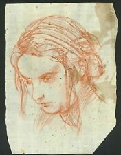 Splendido ritratto di ragazza in gesso. cerchio di ANDREA DEL SARTO - 