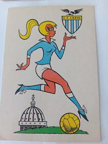 Cartolina lazio calcio vintage - lazio,
