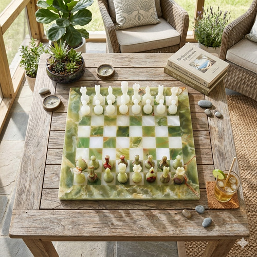 Set scacchi onice verde - onice,