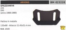 Piattino in metallo 133x68mm attacco 11,45x51,4mm spazzaneve ARIENS  MTD - 10165