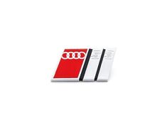Targa emblema logo scritta originale Audi S3 8L rosso argento per calandra