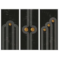 Quadro Moderno 3 pezzi stampa tela GRANDE 100x150 cm geometrico astratto nero