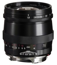 Voigtländer Ultron 1.9/75Mm Vm S.C. Nero Per Leica M Demo