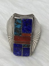 Navajo Sterling Inlay Ring ML