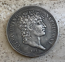 Gioacchino Napoleone Murat 5 lire 1813  capsula omaggio