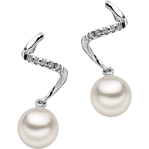Orecchini perle donna - perle, diamanti