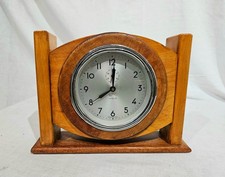 Antico Orologio da tavolo in legno anni 40 marca VEGLIA