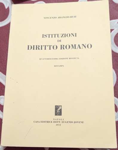 Istituzioni diritto romano - istituzioni, di