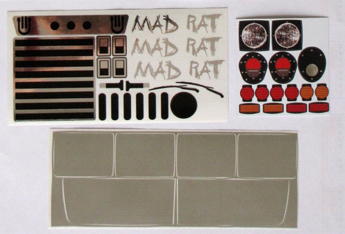 Foglio decorativo mad rat - foglio,