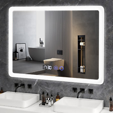 Puluomis Specchio da Bagno con LED Illuminazione 80x60cm Touch Screen Antifog