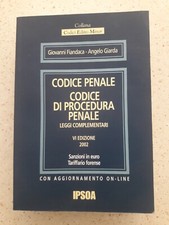 IPSOA GIOVANNI FIANDACA ANGELO GIARDA CODICE PENALE DI PROCEDURA PENALE 2002
