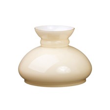 Paralume 4693 per lune a petrolio vetro opalino beige - foro di montaggio 141mm