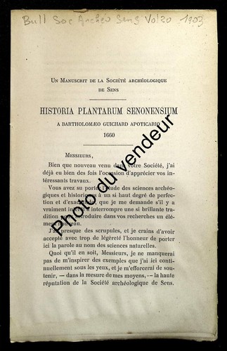 Histoire botanique un - botanique:,