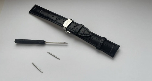 Cinturino seiko pelle - cinturino, nero