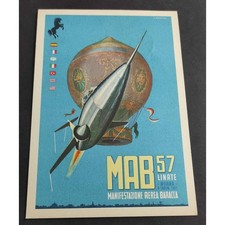 Cartolina Mab 57 Linate - Milano - 6 Luglio 1957 - Manifestazione Aerea Baracca