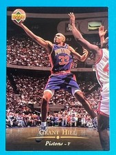 GRANT HILL 29 Detroit Pistons NBA 1996 KELLOGG'S BASKET CARD Upper Deck CARTA