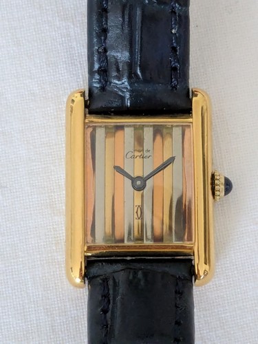 Cartier tank vermeil - cartier,