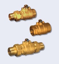 CORPO VALVOLA SFERA DE PALA MOTORIZZATA 2 VIE 1/2" 3/4" 1"