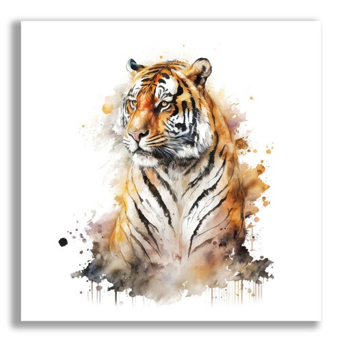 Quadro tigre tigre bianca