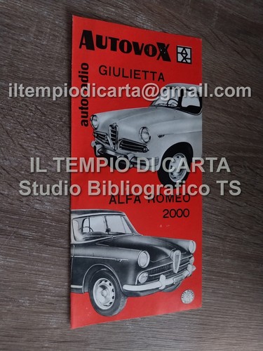 Brochure depliant autovox - depliant, alfa