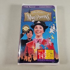 Mary Poppins VHS Walt Disney Masterpiece Collection Restored Edition Musical