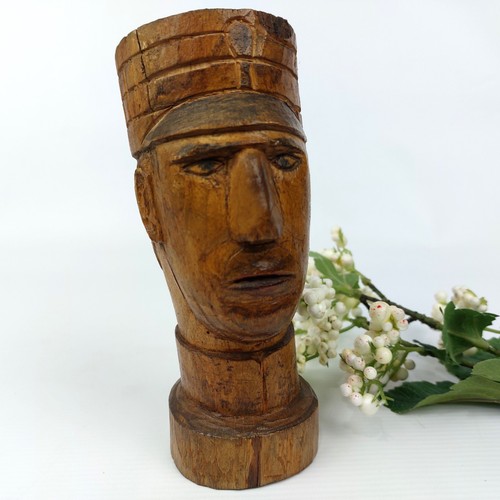 Antica testa pipa legno - antica,