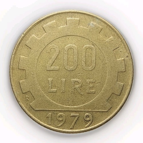 Moneta italia 200 lire 1979 - moneta,