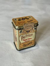 Scatola in Latta Pastiglie Leone da Collezione Vintage Leon D’Oro Ferrara Rara