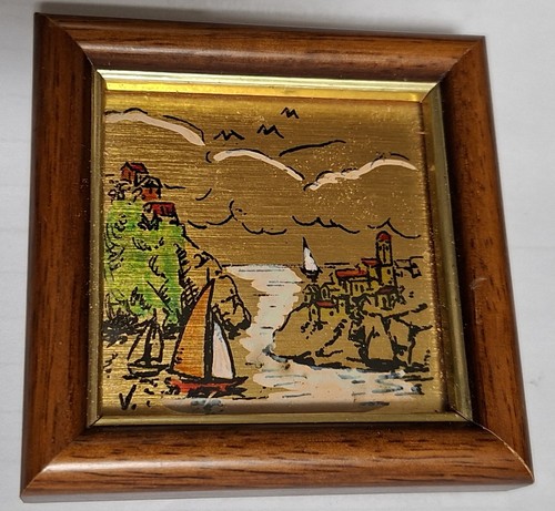 Quadro vintage foglia - vintage, d'oro