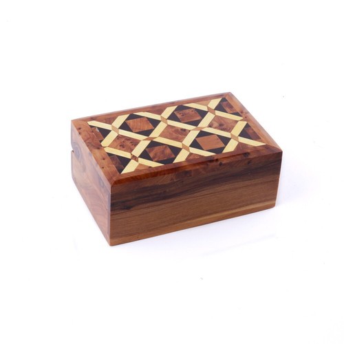 Scatola legno thuya - fatta, a