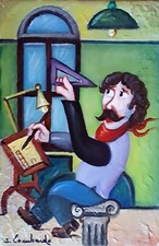 OLIO SU TELA SALVO LOMBARDO INTROVABILE TOP QUALITY