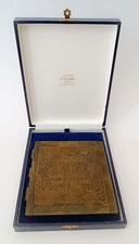 ♥ PORTELLA IN BRONZO ICONA DEESIS RUSSIA MADONNA META' OTTOCENTO