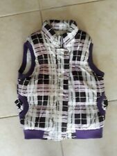 lotto 850b piumino cappotto smanicato bimba bambina viola MAST STAR 7/8 anni