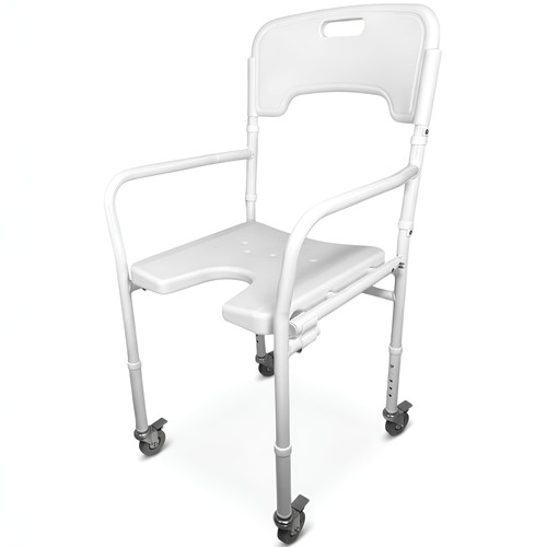 Sedia doccia con ruote - sedia,