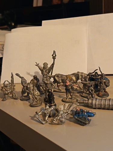 Lotto miniature metallo - 17, d&d