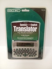 SEIKO TRADUTTORE SPAGNOLO INGLESE TR2250 CALCOLATRICE GIOCHI VERBO CONIUGAZIONE NUOVO